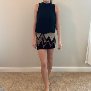 NWT Explosion Faux Suede Dress